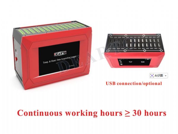 DTZ-300BX1609G Multi-Channel Temperature and Humidity Data  Acquisition Logger